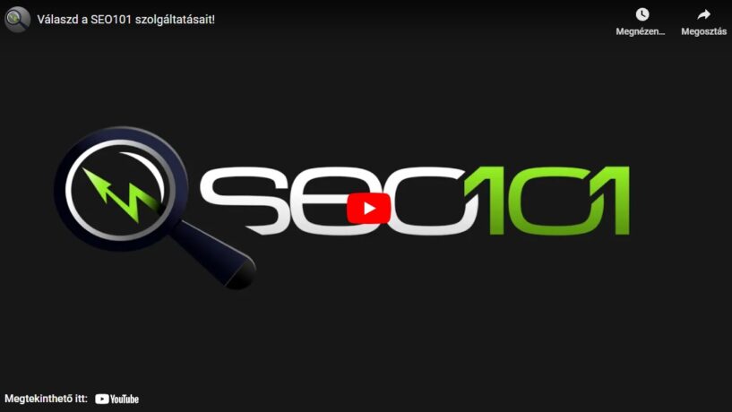 SEO101 Youtube csatorna