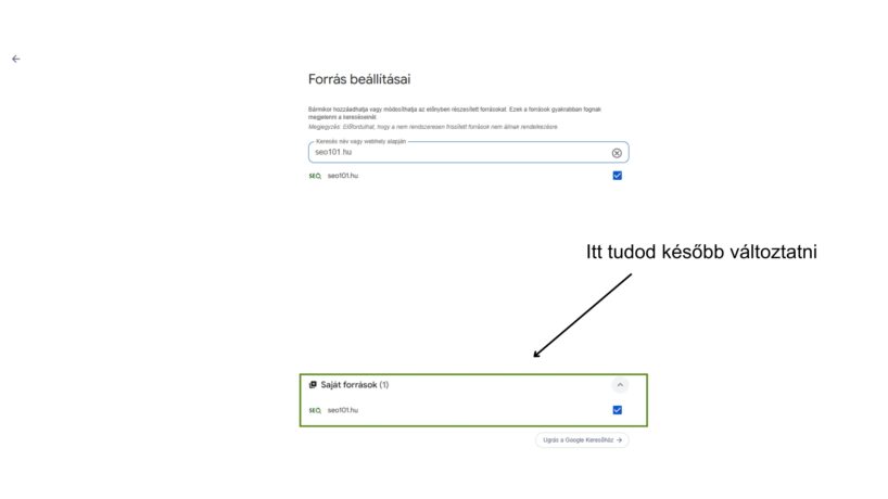 Google Preferred Sources - saját lista beállítása - útmutató